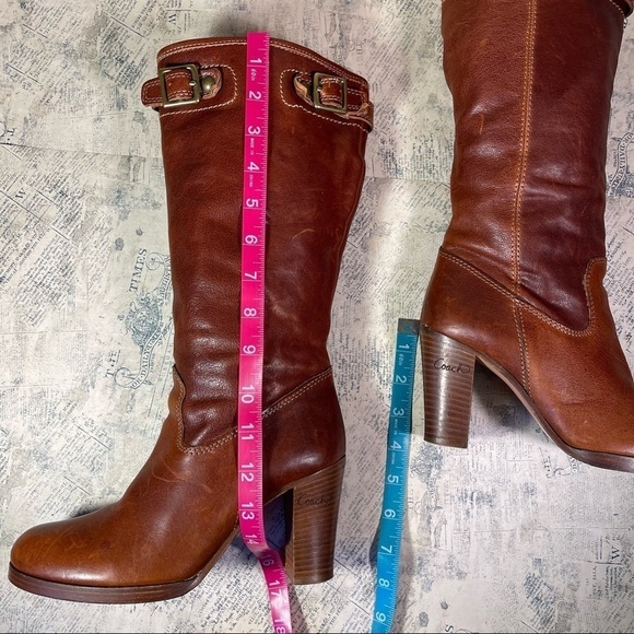 Coach Brown Maxene Western Boots/Booties - Picture 15 of 16